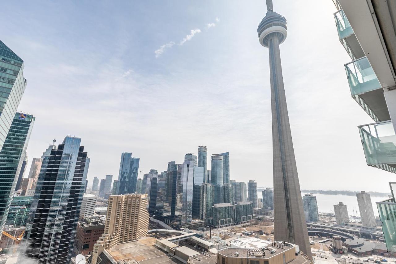 Stylish 1Br + Office Condo - Cn Tower View Toronto Exterior photo