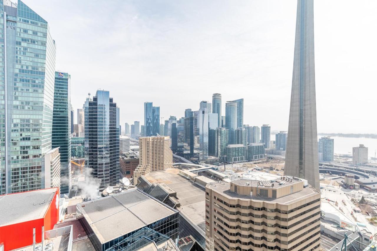 Stylish 1Br + Office Condo - Cn Tower View Toronto Exterior photo